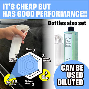 NAGARA CARWASH P1 Snow Coating <b>Paint</b> Application Liquid Dilutable Coating <b>Spray</b> for <b>Glass</b> Car Transparent Waterproof Headlight - Product Image 3