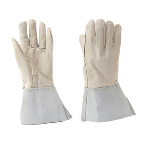 Guantes de Soldadura TIG de Piel de Cabra y Vacuno de Primera Calidad, Protección Industrial para Manos, Guantes de Seguridad para Soldadores - Product Image 1