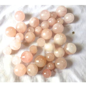 ลูกบอลหินโรสควอตซ์และอาเกตทำมือขายส่ง ขนาดเล็ก คริสตัลอัญมณีธรรมชาติ สไตล์เครื่องรางฮวงจุ้ย ตกแต่งบ้าน - Product Image 1