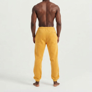 OEM Yellow Mid Weight Breathable Baggy Men's Anti-wrinkle <b>Pants</b> & Trousers Joggers Sweatpants Drawstring Casual Joggers - Product Image 4