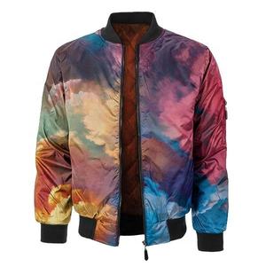 Custom Printed 100% Cotton Bomber <b>Jacket</b> Sublimation Varsity <b>Jacket</b> and Baseball <b>Jacket</b> for Winter Finished Product - Product Image 5