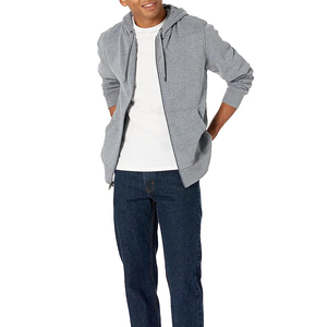 Servicio OEM al por Mayor, Sudadera con Capucha de Forro Polar de Manga Larga para Hombre, Diseño Personalizado, Impresión en Relieve, Invierno, 100% Algodón, con Bolsillo - Product Image 1