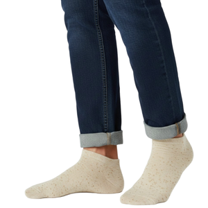 Calcetines tobilleros casuales al por mayor de Spandex/Nylon, antibacterianos, con estampado digital y textura melange, para comodidad diaria. - Product Image 2