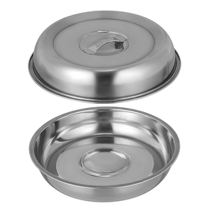 Cubierta para platos de acero inoxidable plateada, hecha a medida, precio al por mayor, utensilio de cocina. - Product Image 1