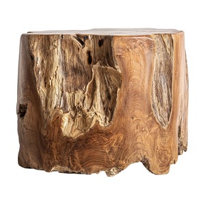 <b>Rustic</b> Wooden Coffee Table Handmade Natural Finish Solid Teak Wood Living Room Furniture - Product Image 6