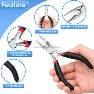 Stainless Steel Jewelry <b>Pliers</b> <b>Set</b> for DIY & Professional Use Durable Beads and Repairs Tool - Product Image 4