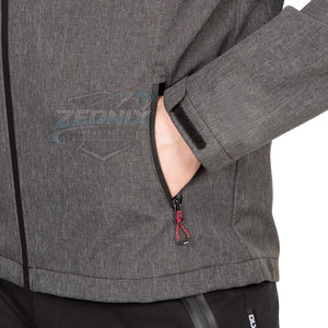 Veste d'hiver softshell coupe-vent et imperméable pour homme, avec logo sur le devant, respirante et à séchage rapide pour les activités de plein air - Product Image 4