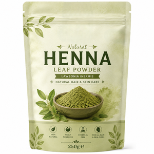 Poudre de henné de qualité export, qualité cosmétique, naturelle, à mailles fines, 250g, pour les soins capillaires et les applications cosmétiques. - Product Image 1