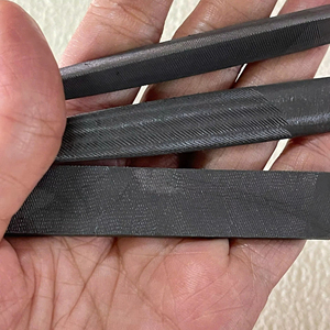 MEJOR RELACIÓN CALIDAD-PRECIO Juego de 3 Tipos de Limas de Acero de 200 mm D20, Triangulares, Cuadradas, de Media Altura, de Precisión para Joyería, con Extremos Cónicos de 7 mm de Grosor, Doradas - Product Image 1