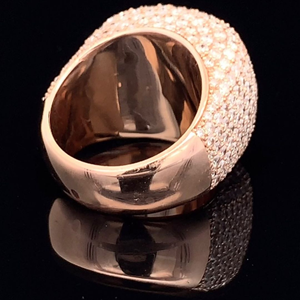 Newest Collection Round Cut Rose Gold Plated 925 Silver Hip Hop Moissanite <b>Ring</b> with VVS Clarity Trendy Men's <b>Indian</b> - Product Image 2
