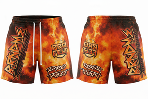 กางเกงขาสั้นผ้าฝ้ายคุณภาพสูงจากอเมริกา 100% พิมพ์ลายพัฟฟ์ แบรนด์ตามสั่ง ทรงหลวม แห้งเร็ว ระบายอากาศได้ดี สีตามสั่ง - Product Image 4