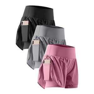 กางเกงออกกำลังกายสำหรับผู้หญิง กางเกงวิ่งเอวสูงสำหรับออกกำลังกายในยิม พร้อมซับในและกระเป๋าใส่โทรศัพท์ ชุดโยคะ ฟิตเนส และชุดออกกำลังกาย - Product Image 5