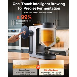 Macchina Elettrica per Birra Fatta in Casa da 1500W, Dispositivo Automatico Tutto-in-Uno da 3,43 Galloni per Ammostamento e Ebollizione - Product Image 5