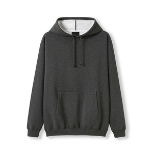 Sudadera con Capucha de Invierno para Hombre de Alta Calidad, con Bolsillo Frontal Tipo Canguro, Logotipo Personalizado Impreso, Color Sólido, Marca Privada, 100% Algodón Felpa - Product Image 6