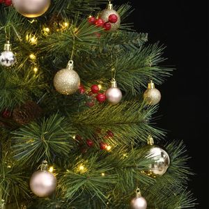 Albero di natale artificiale incernierato con 150 e palla Set 59.1 \ "albero di natale - Product Image 3