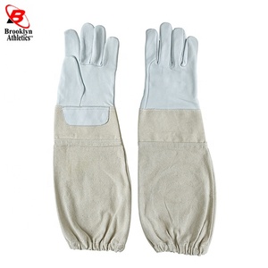 ถุงมือป้องกันถุงมือหนังแกะ1คู่พร้อมคุณสมบัติด้านความปลอดภัยชุดทำงานระบายอากาศได้ดี - Product Image 5