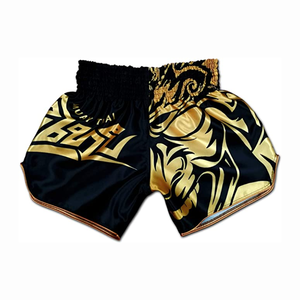 New Arrival Muay Thai <b>Shorts</b> Custom Front Logo Heat-Transfer Printed 100% <b>Polyester</b> Quick Dry & Breathable for Men From Pakistan - Product Image 1