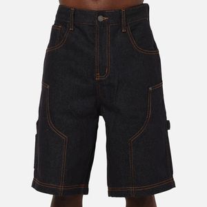 กางเกงยีนส์ขาสั้นวินเทจสไตล์ดิสเทรสคุณภาพสูง กางเกงขาสั้นลำลองสำหรับฤดูร้อน เหมาะสำหรับกิจกรรมกลางแจ้ง ทรงตรง ใส่ได้ทั้งชายและหญิง - Product Image 1