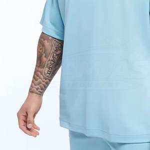 เสื้อยืดโอเวอร์ไซส์ผู้ชาย ดีไซน์ใหม่ ผ้าฝ้าย 100% ขายส่ง เสื้อผ้าแฟชั่นทรงหลวม พิมพ์ลาย เสื้อยืดโอเวอร์ไซส์ผู้ชาย - Product Image 4