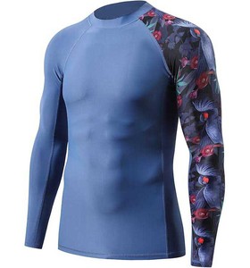Maillot de compression respirant en maille pour hommes, manches longues, MMA BJJ, vêtement d'entraînement rafraîchissant, Europe USA Top - Product Image 4