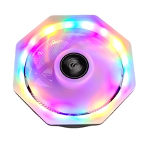 Bonhomme de neige arc-en-ciel M105 12CM silencieux RGB ventilateur multi-plate-forme PC CPU refroidisseur éclairage coloré 3PIN puissance caloduc pour boîtier d'ordinateur