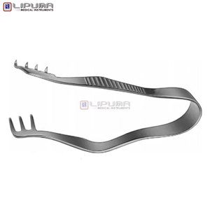 Rétracteur Finsen avec 3x4 pointes acérées de 7 cm en acier inoxydable chirurgical pour rétraction tissulaire, instruments médicaux - Product Image 4