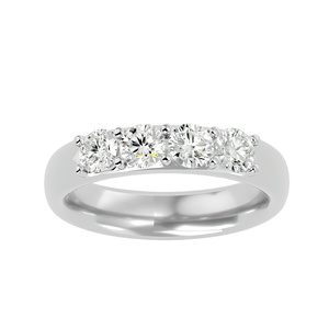 Bague de luxe pour femme en or jaune, rose et blanc massif 14 carats de qualité supérieure, sertie de diamants de laboratoire, certifiée IGI, idéale pour un anniversaire - Product Image 6
