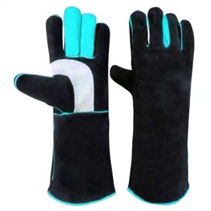 Guantes de Cuero Vacuno con Forro de Algodón, Protección Industrial para Soldadores, Resistentes al Fuego, Protección para Manos y Brazos - Product Image 1