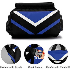 Factory Direct Sublimated Girl's University School Cheer And Dance Glitter Cheer <b>Backpack</b> <b>Cheerleading</b> Casual Sports Bags - Product Image 6