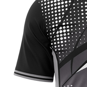 Custom Sublimated Men's Tennis Jersey Crew Neck Short Sleeve Geometric Pattern Moisture Wicking Regular Lightweight Color - Product Image 3