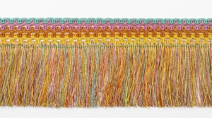 Bordure en dentelle à franges métalliques multicolores vibrantes pour rideaux, ameublement, mode et textiles décoratifs - Product Image 1