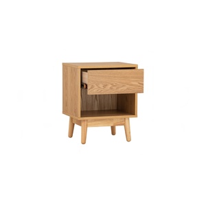 Elegant <b>Side</b> <b>Bed</b> Table with Solid Wood Legs and Natural Wood Grain Finish <b>for</b> Living Room and Bedroom - Product Image 1