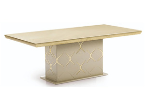 Juego de Comedor Moderno de Lujo en Madera de Teca Sólida Color Crema, 6 Sillas, Mesa Rectangular, Muebles Contemporáneos para Cocina de Villa - Product Image 2