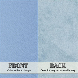 Cuero de vaca con textura granulada azul cielo, material de textura suave para la fabricación de bolsos, carteras y bolsos de mano de lujo para mujer, proyectos de artesanía. - Product Image 3