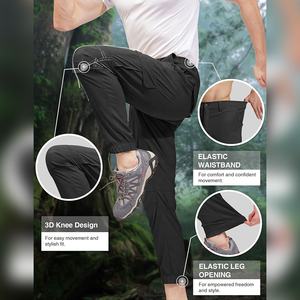 Pantalones Cargo ajustados para hombre con tela elástica Costuras duraderas Impresión de bordado personalizado y opciones de marca - Product Image 3