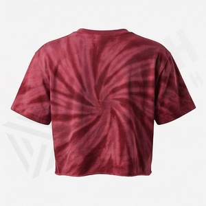 Customized Color Cotton Women <b>Crop</b> <b>Top</b> Solid Round Neck Plain Casual Ts Streetwear Fitness Gym Workout Activewear Tee - Product Image 2
