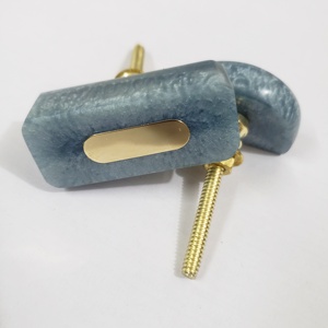 Trendy Grey Resin Door <b>Knobs</b> with Sleek Metallic Accent Safe & Fun Hardware for Kids Furniture & DIY Home Projects - Product Image 1