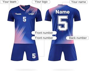 Camiseta de Fútbol de Argentina para Hombre, Manga Corta, Impresión por Transferencia de Calor, 100% Poliéster, Transpirable, Unisex, Adulto, Secado Rápido - Product Image 1