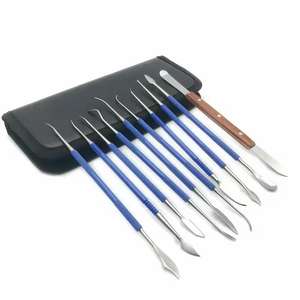 Kit d'instruments professionnels pour la sculpture et la modelage de la cire dentaire, outils à double extrémité en acier inoxydable pour laboratoire et usage clinique - Product Image 2