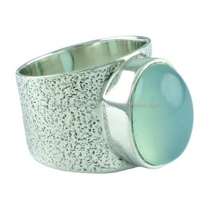 แหวนหินสีเงินสเตอร์ลิงสำหรับ925ดีไซน์หนักเครื่องประดับครบรอบสำหรับทุกเพศขายส่งจาก Jaipur - Product Image 2