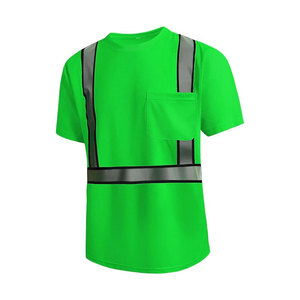 เสื้อยืดสะท้อนแสง LED แบบกำหนดเองราคาประหยัด ระดับความปลอดภัยสูง คลาส 1 แขนยาว สำหรับผู้ชาย ชุดทำงานก่อสร้าง พร้อมโลโก้สั่งทำ - Product Image 3