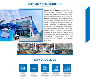 Vis hexagonales structurelles classe 8.8 et 10.9 F10T en acier au carbone haute résistance, fabriquées au Vietnam pour la construction en acier - Product Image 5