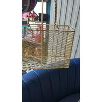 Idées cadeaux pour les occasions de mariage, panier en maille de luxe avec poignée, panier et paniers-cadeaux dorés pour anniversaire, fiançailles, anniversaire de mariage