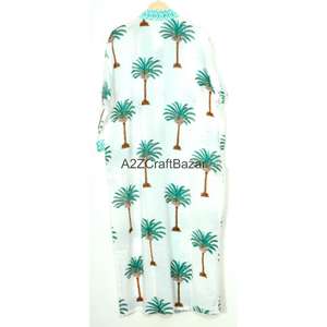 100% Algodón Puro, Elegante y Lujoso Vestido Holgado para Damas de Honor con Estampado Floral Digital, de Secado Rápido y Transpirable - Product Image 6