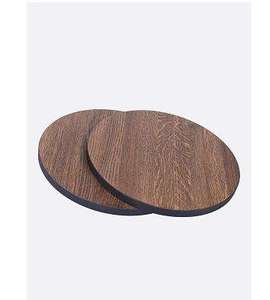 Custom Logo Handmade Modern Design Mandala Wood Coasters Dripping Stone Pads with Round Holder for <b>Table</b> or Gifts - Product Image 6