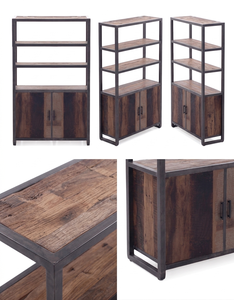 Librería Genanda Moderna Minimalista de Madera Sólida Ecológica con Estantes Abiertos para Dormitorio, Comedor, Apartamento y Espacios Comerciales - Product Image 5