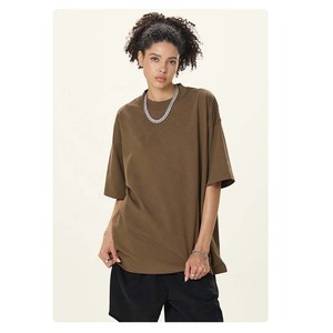 T-shirt homme 100% coton, grandes tailles, style vintage hip hop, design de haute qualité, col rond, vente en gros, respirant, effet délavé. - Product Image 1