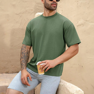 High Quality Men Oversized T Shirts Loose Fit Casual Cotton Streetwear Relaxed Style Breathable Fabric Comfortable Modern Look - Product Image 2