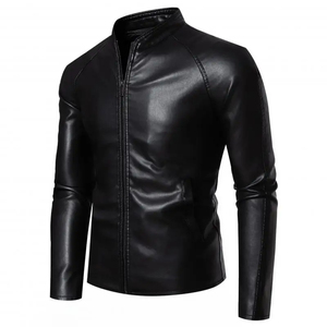 Casual Wear Men Leather <b>Jacket</b> Streetwear New Fashion Comfortable Men Leather <b>jacket</b> for men - Product Image 2