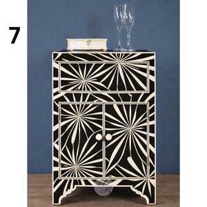 Modern Eco-Friendly Bone Inlay Round Side Table <b>Baptism</b> <b>Decorative</b> Handmade Accent Table - Product Image 2